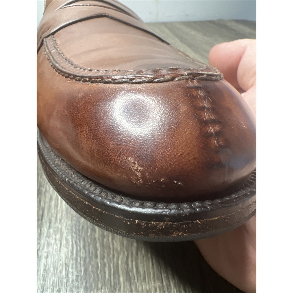 Edward Green Sloane Penny Loafers Brown Leather Slip On Shoes UK 9/9.5 US 10 D - Picture 11 of 16